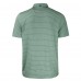 Green Bay Packers Cutter & Buck Heather Green Forge Eco Heathered Stripe Stretch Recycled Polo