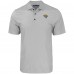 Jacksonville Jaguars Cutter & Buck Gray Pike Eco Tonal Geo Print Stretch Recycled Polo
