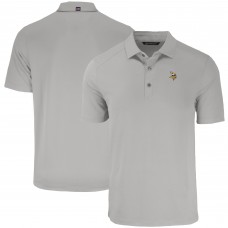 Minnesota Vikings Cutter & Buck Gray Forge Eco Stretch Recycled Polo