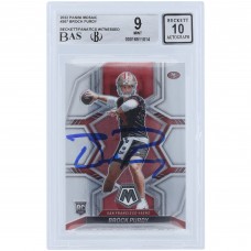Brock Purdy San Francisco 49ers Autographed 2022 Panini Mosaic #367 Beckett Fanatics Witnessed Authenticated 9/10 Rookie Card