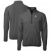 Kansas City Chiefs Cutter & Buck Gray Cascade Eco Sherpa Fleece Quarter-Zip Pullover Jacket
