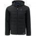 Indianapolis Colts Cutter & Buck Black Evoke PrimaLoft Hybrid Eco Softshell Recycled Full-Zip Hooded Jacket