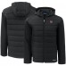 New York Giants Cutter & Buck Black Evoke PrimaLoft Hybrid Eco Softshell Recycled Full-Zip Hooded Jacket