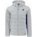 Куртка Carolina Panthers Cutter & Buck Gray Evoke PrimaLoft Hybrid Eco Softshell Recycled