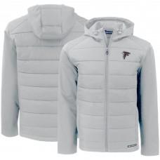 Куртка Atlanta Falcons Cutter & Buck Gray Evoke PrimaLoft Hybrid Eco Softshell Recycled