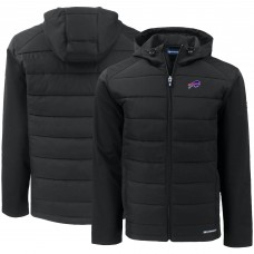 Куртка Buffalo Bills Cutter & Buck Black Evoke PrimaLoft Hybrid Eco Softshell Recycled