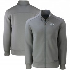Seattle Seahawks Cutter & Buck Gray Roam Eco Recycled Full-Zip Jacket