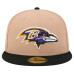 Бейсболка Baltimore Ravens New Era Tan Logo Main 59FIFTY