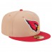 Бейсболка Arizona Cardinals New Era Tan Logo Main 59FIFTY