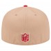 Бейсболка Arizona Cardinals New Era Tan Logo Main 59FIFTY