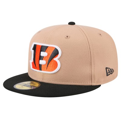 Бейсболка Cincinnati Bengals New Era Tan Logo Main 59FIFTY