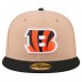 Бейсболка Cincinnati Bengals New Era Tan Logo Main 59FIFTY