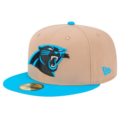 Бейсболка Carolina Panthers New Era Tan Logo Main 59FIFTY