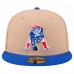 Бейсболка New England Patriots New Era Tan Throwback Logo Main 59FIFTY