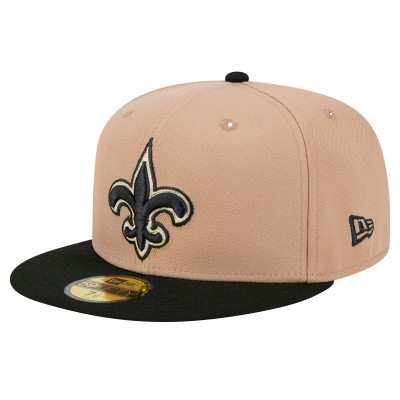 Бейсболка New Orleans Saints New Era Tan Logo Main 59FIFTY
