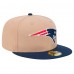 Бейсболка New England Patriots New Era Tan Logo Main 59FIFTY