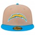 Бейсболка Los Angeles Chargers New Era Tan Logo Main 59FIFTY