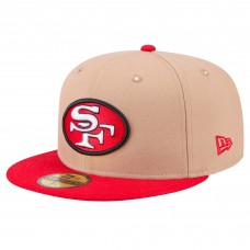 Бейсболка San Francisco 49ers New Era Tan Throwback Logo Main 59FIFTY Бейсболка San Francisco 49ers New Era Tan Throwback Logo Main 59FIFTY