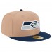 Бейсболка Seattle Seahawks New Era Tan Logo Main 59FIFTY