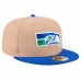 Бейсболка Seattle Seahawks New Era Tan Throwback Logo Main 59FIFTY