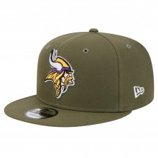 Бейсболка Minnesota Vikings New Era Olive Main 9FIFTY Snapback