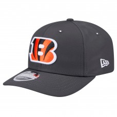 Бейсболка Cincinnati Bengals New Era Graphite Main 9SEVENTY Stretch-Snap