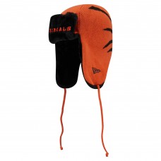 Cincinnati Bengals New Era Orange Helmet Head Trapper Knit Hat