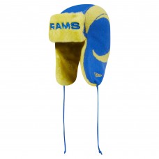 Los Angeles Rams New Era Helmet Head Trapper Knit Hat - Royal