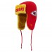 Kansas City Chiefs New Era Helmet Head Trapper Knit Hat - Red