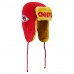 Kansas City Chiefs New Era Helmet Head Trapper Knit Hat - Red