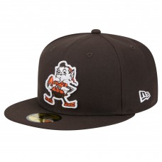 Бейсболка Cleveland Browns New Era Brown Throwback Main 59FIFTY