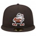 Бейсболка Cleveland Browns New Era Brown Throwback Main 59FIFTY