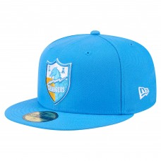 Бейсболка Los Angeles Chargers New Era Powder Blue Throwback Main 59FIFTY Бейсболка Los Angeles Chargers New Era Powder Blue Throwback Main 59FIFTY