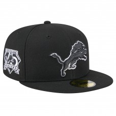 Бейсболка Detroit Lions New Era Black Main Patch 59FIFTY