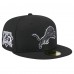 Бейсболка Detroit Lions New Era Black Main Patch 59FIFTY