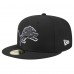 Бейсболка Detroit Lions New Era Black Main Patch 59FIFTY