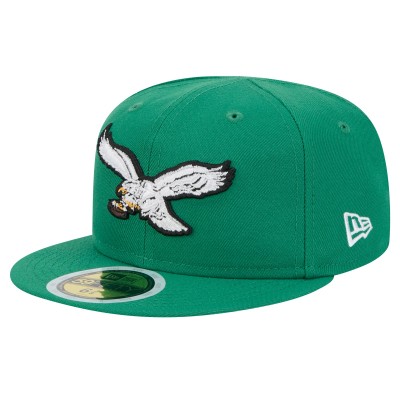 Подростковая Philadelphia Eagles New Era Kelly Green Main 59FIFTY Fitted Hat