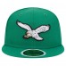 Подростковая Philadelphia Eagles New Era Kelly Green Main 59FIFTY Fitted Hat