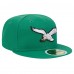 Подростковая Philadelphia Eagles New Era Kelly Green Main 59FIFTY Fitted Hat