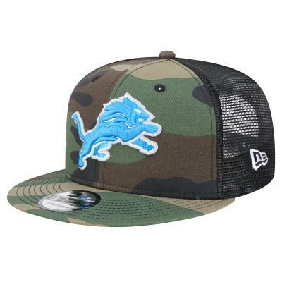 Бейсболка Detroit Lions New Era Camo Main Trucker 9FIFTY Snapback