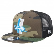 Бейсболка Detroit Lions New Era Camo Alternate Logo Main Trucker 9FIFTY Snapback