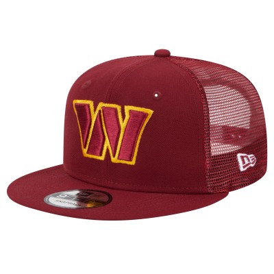 Бейсболка Washington Commanders New Era  Main Trucker 9FIFTY - Burgundy