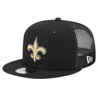 Бейсболка New Orleans Saints New Era Black Main Trucker 9FIFTY Snapback