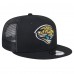 Бейсболка Jacksonville Jaguars New Era Teal Throwback Main Trucker 9FIFTY Snapback