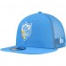 Бейсболка Los Angeles Chargers New Era Powder Blue Throwback Main Trucker 9FIFTY Snapback