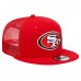 Бейсболка San Francisco 49ers New Era Scarlet Main Trucker 9FIFTY Snapback