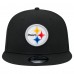 Бейсболка Pittsburgh Steelers New Era Black Main Trucker 9FIFTY Snapback