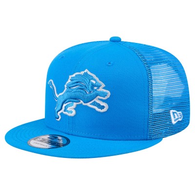 Бейсболка Detroit Lions New Era Blue Main Trucker 9FIFTY Snapback