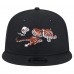 Бейсболка Cincinnati Bengals New Era Black Throwback Main Trucker 9FIFTY Snapback