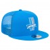 Бейсболка Detroit Lions New Era Blue Throwback Main Trucker 9FIFTY Snapback